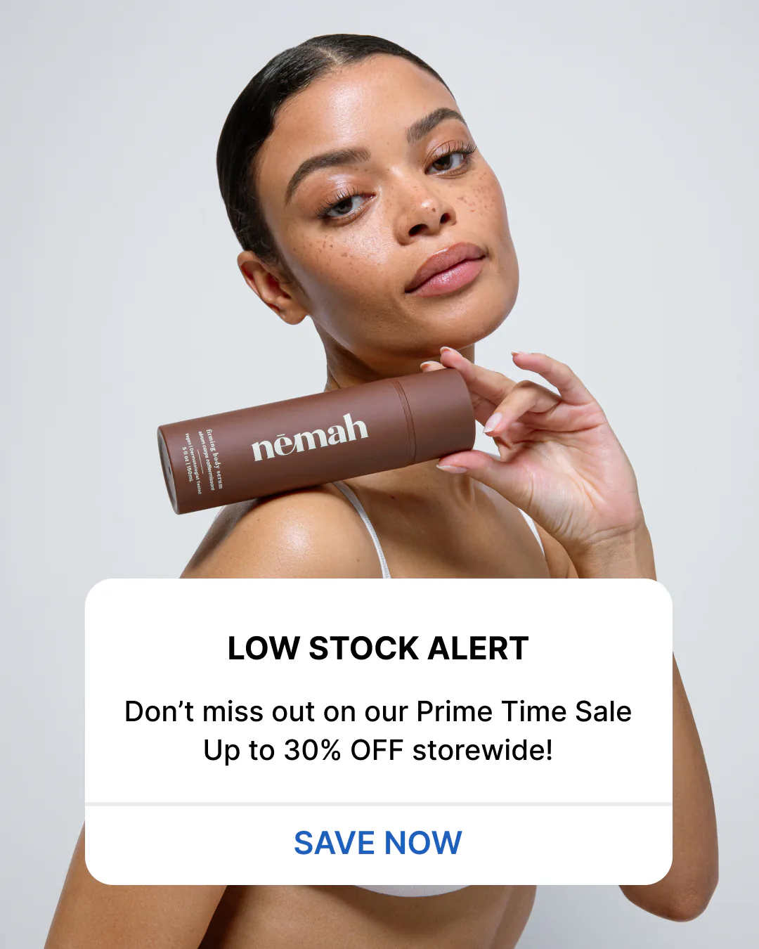 Nemah low stock offer creative